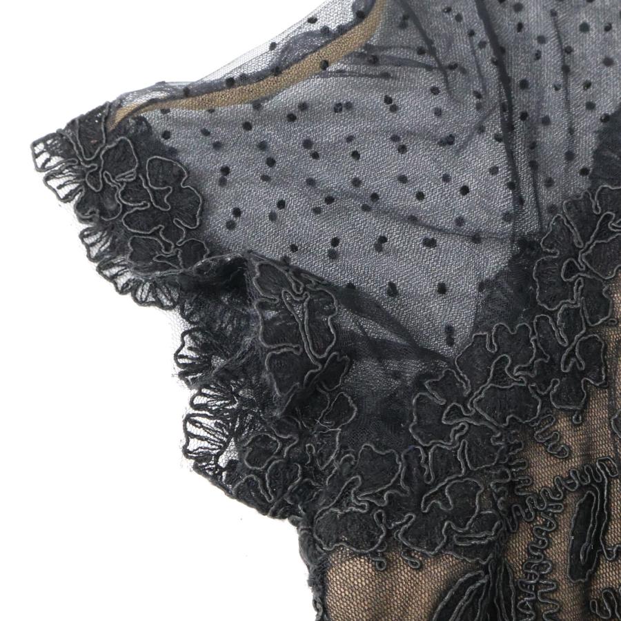 ♥大幅値下げ♥タダシショージ ♥♥ひざ丈ワンピース　黒色 刺繍 タダシ・ショージ通販【TADASHI DRESS】