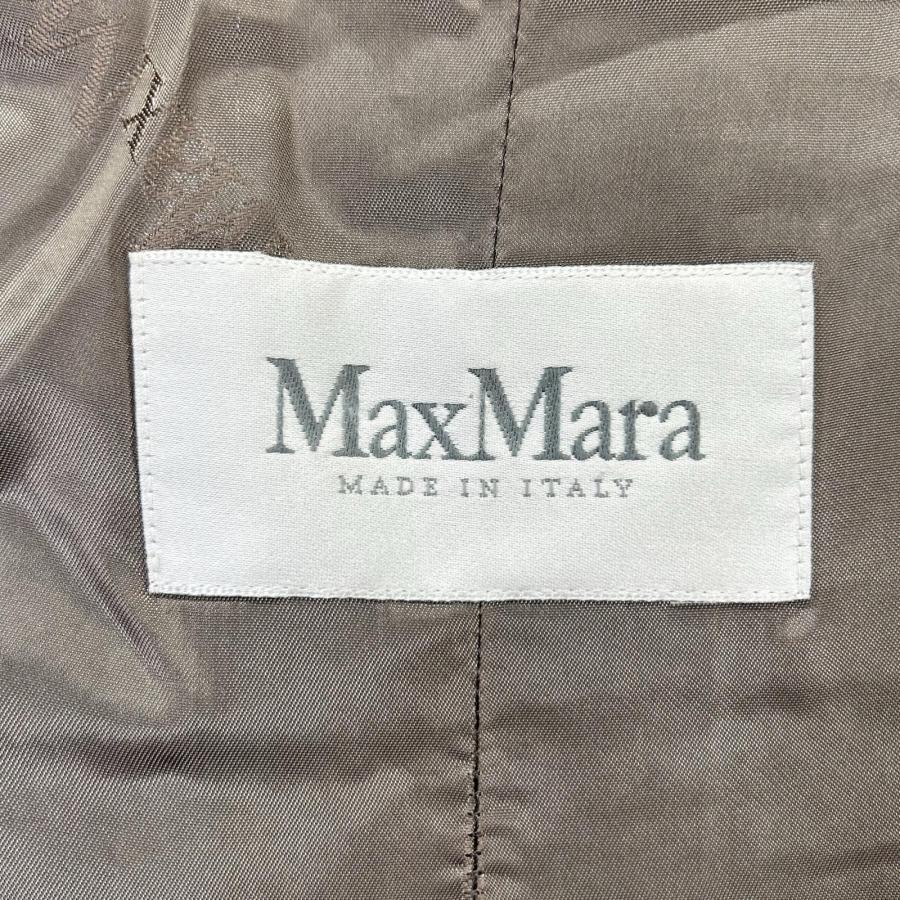 Max Mara マックスマーラ 10160179 アルパカ混シャギーコート グレー 42 コート レディース 中古