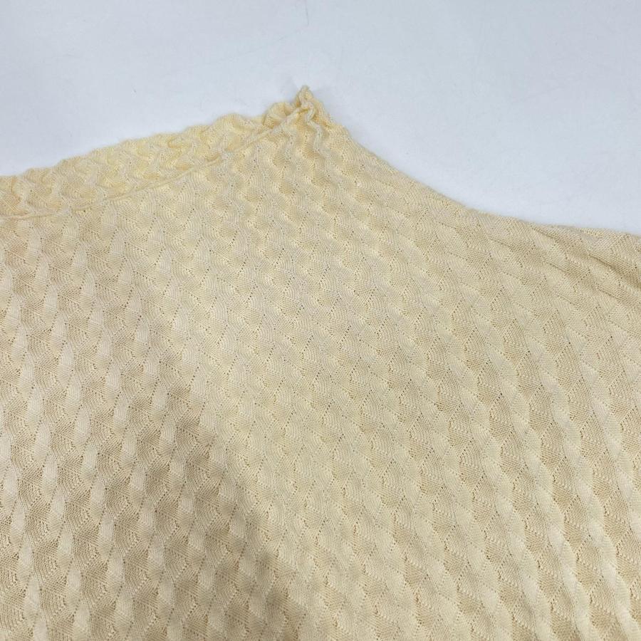 ISSEY MIYAKE イッセイミヤケ 24AW IM43-KH932 ベージュ プリーツニット ワンピース ベージュ 2 ワンピース コットン レディース 中古の画像