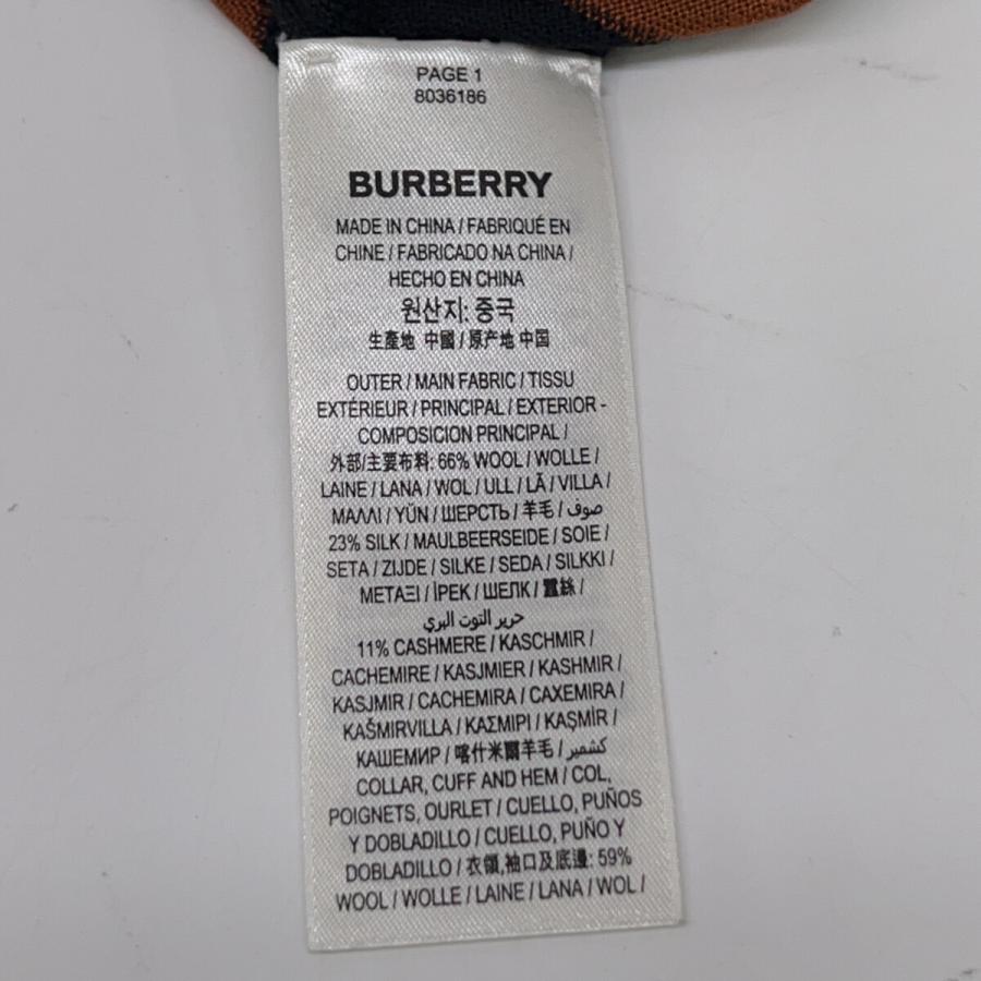 バーバリー 8036186 ﾌﾞﾗｯｸ ｶｼﾐﾔ×ｼﾙｸ ﾆｯﾄ S BURBERRY（バーバリー） 8036186 ブラック カシミヤ×シルク ニット