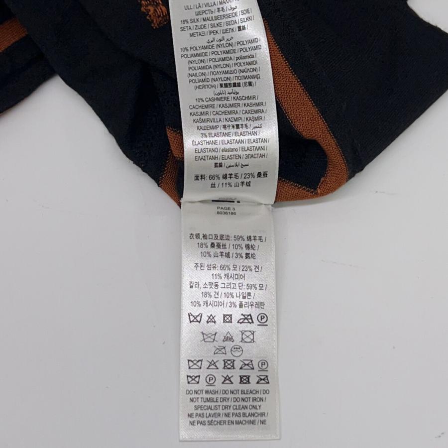 バーバリー 8036186 ﾌﾞﾗｯｸ ｶｼﾐﾔ×ｼﾙｸ ﾆｯﾄ S BURBERRY（バーバリー） 8036186 ブラック カシミヤ×シルク ニット
