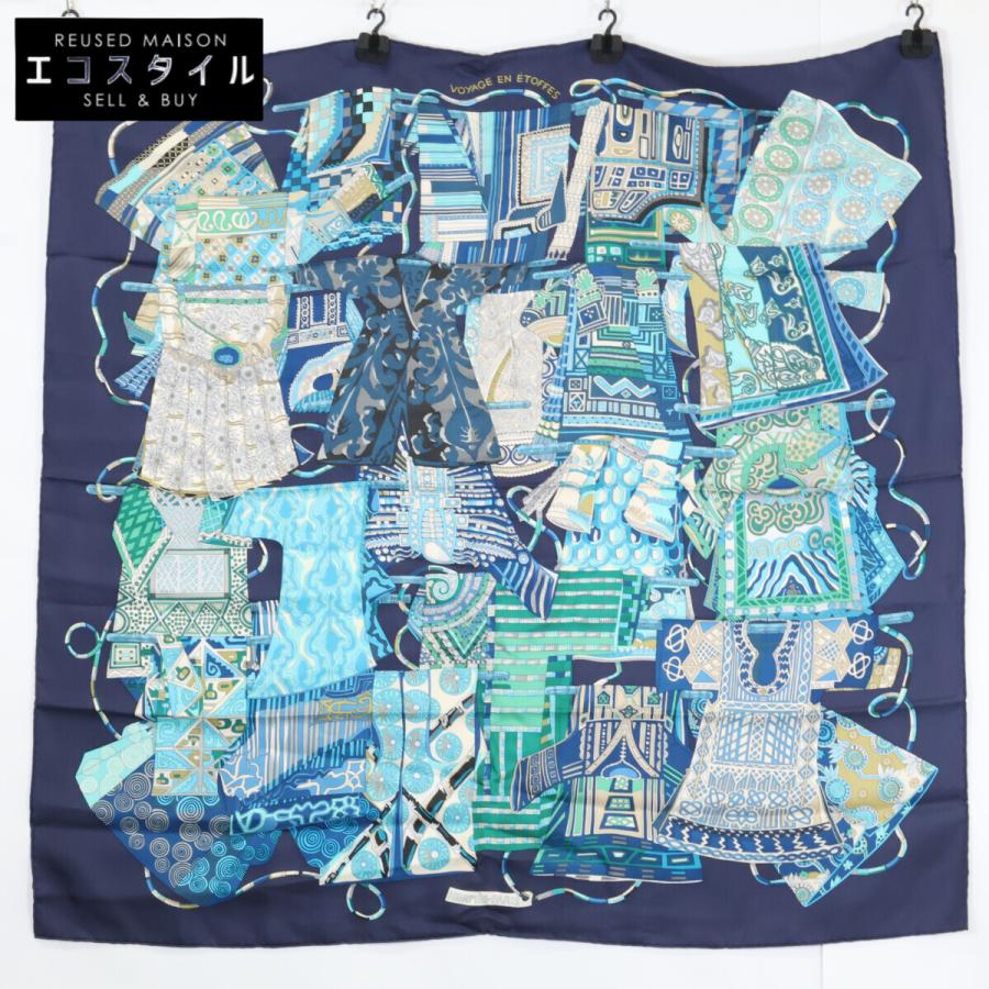 美品 HERMES エルメス VOYAGE EN ETOFFES 世界の布地を巡る旅 シルク 