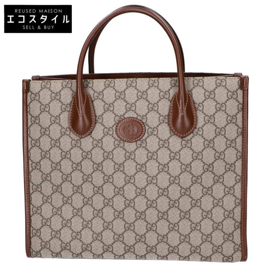 美品】GUCCI グッチ トートバッグ インターロッキング GGスプリーム