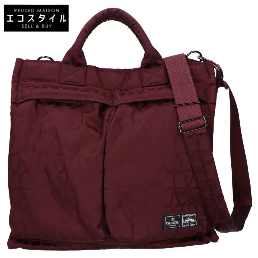 ポーターVALENTINO VERTICAL トートバッグ（未使用に近い） PORTER ポーター x ヴァレンティノ ガラヴァーニ 2WAY VERTICAL TOTE