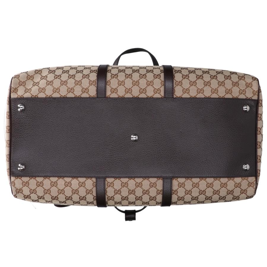 GUCCI（グッチ） 美品 610105 GGキャンバス ボストンバッグ メンズ