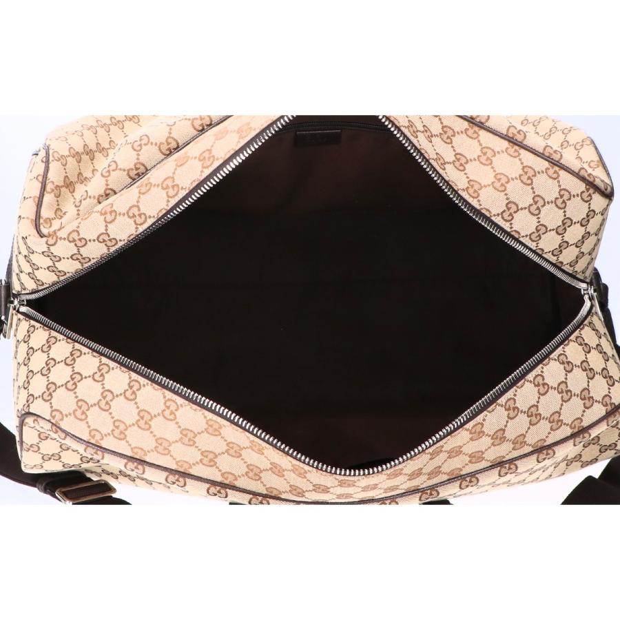 GUCCI（グッチ） 美品 610105 GGキャンバス ボストンバッグ メンズ