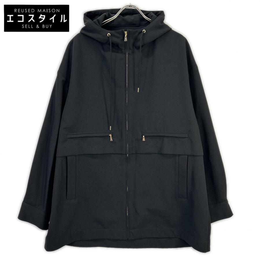 CULLNI クルニ ブラック ジップアップフーディジャケット 表記無し CULLNI クルニ ブラック ジップアップフーディジャケット 表記無し