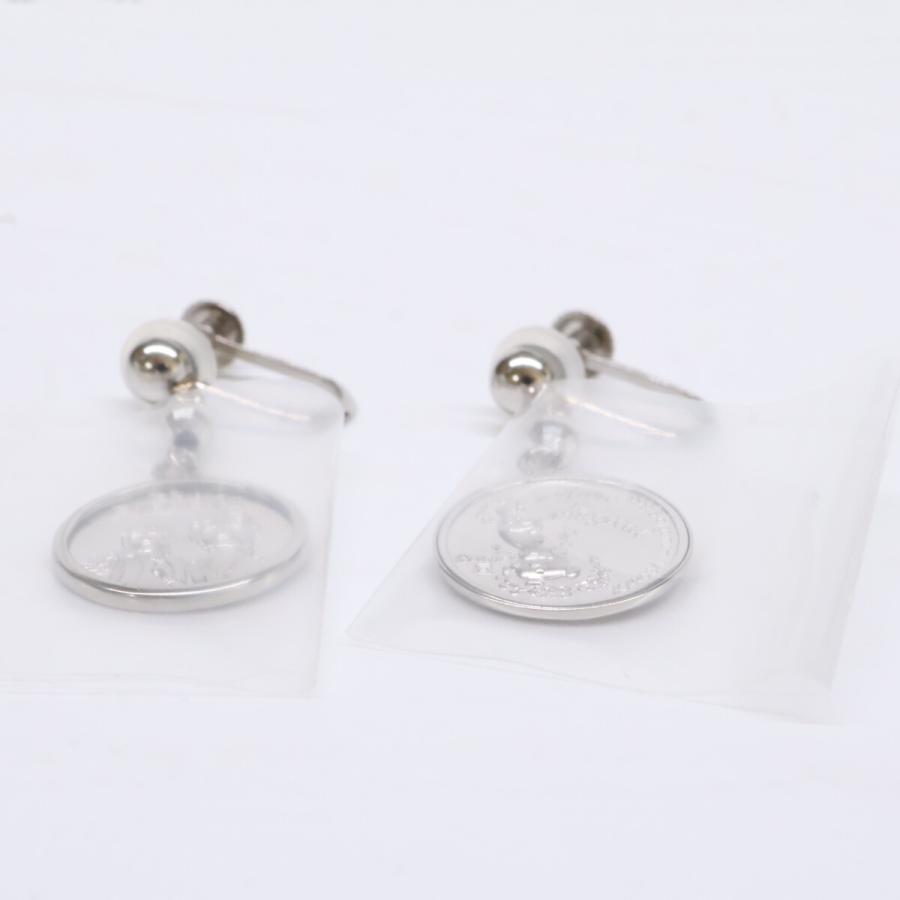 新品未使用   Pt999.9 x Pt900 アナと雪の女王II1/30oz 純プラチナメダル イヤリング レディース アクセサリー ジュエリーの画像