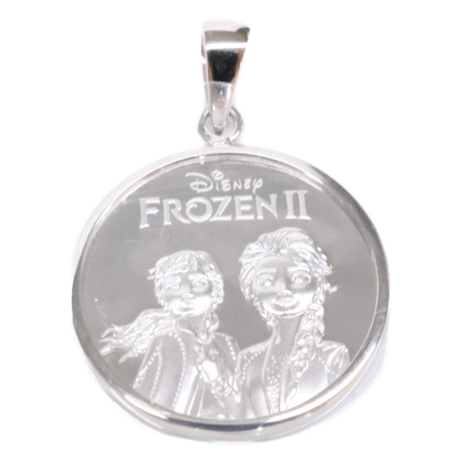 新品未使用   Pt999.9 x Pt900 アナと雪の女王II純メダルペンダントヘッド1/10oz レディース アクセサリー ジュエリーの画像