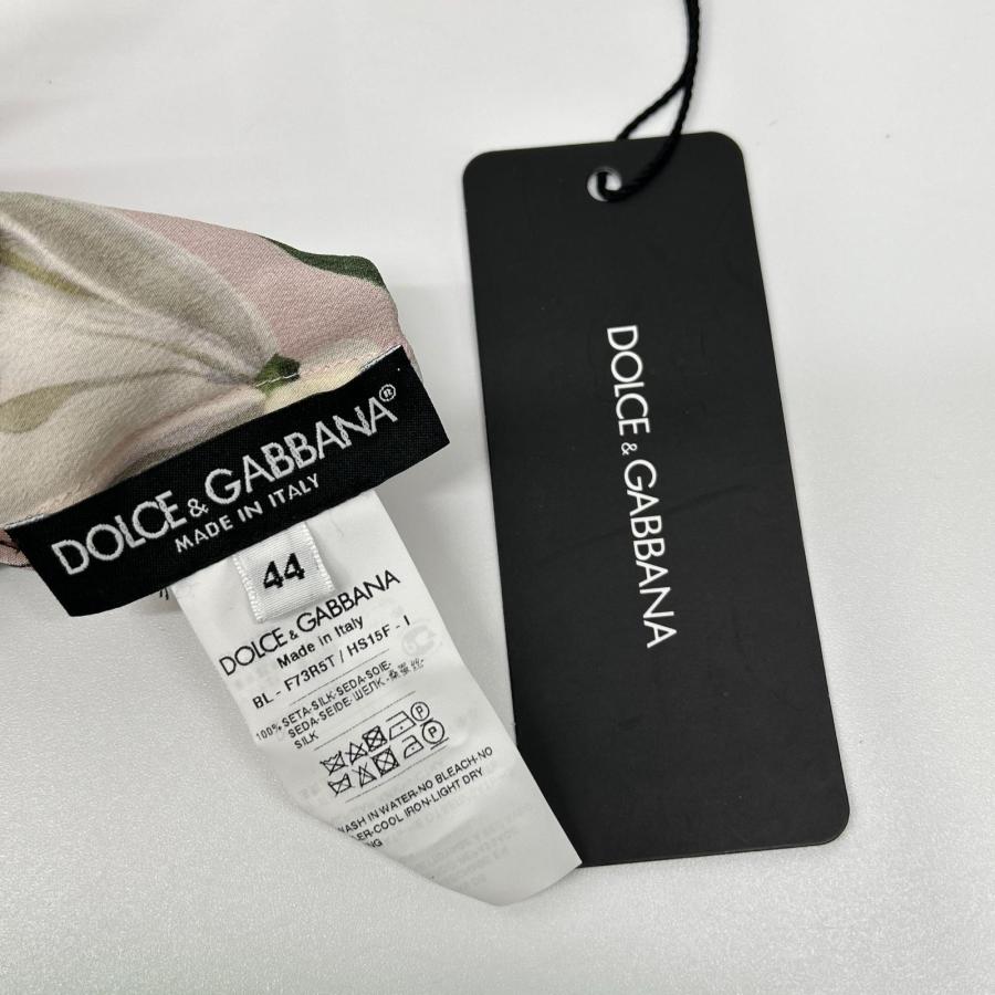 新品/  DOLCE＆GABBANA ドルチェアンドガッバーナ F73R5T/HS15F フラワープリントシルクブラウス 44 レディースの画像