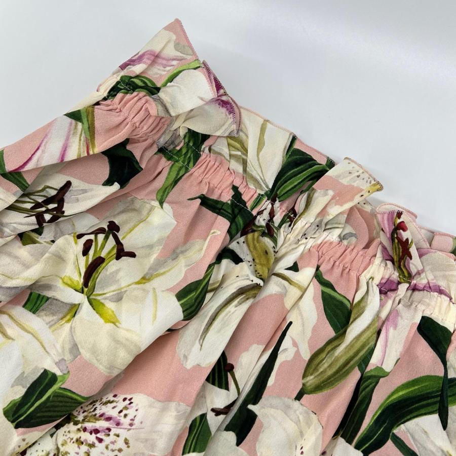 新品/  DOLCE＆GABBANA ドルチェアンドガッバーナ F73R5T/HS15F フラワープリントシルクブラウス 44 レディースの画像