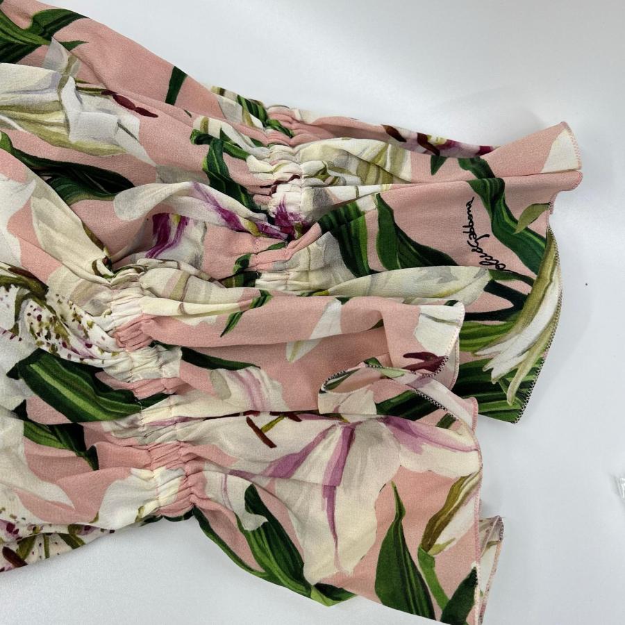 新品/  DOLCE＆GABBANA ドルチェアンドガッバーナ F73R5T/HS15F フラワープリントシルクブラウス 44 レディースの画像