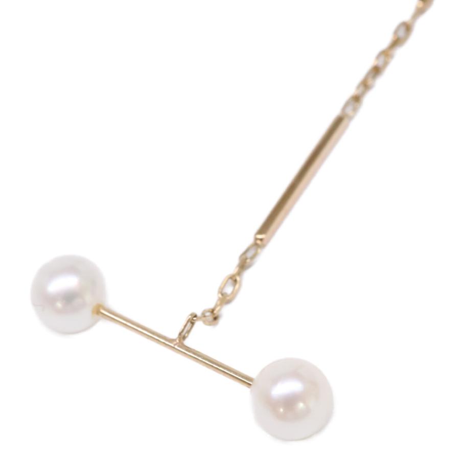 Hirotaka 4連トグルチェーンピアスK10 美品　ヒロタカ HIROTAKA 美品 ヒロタカ PE24KPE K10 Toggle W Pearl Chain トグル W