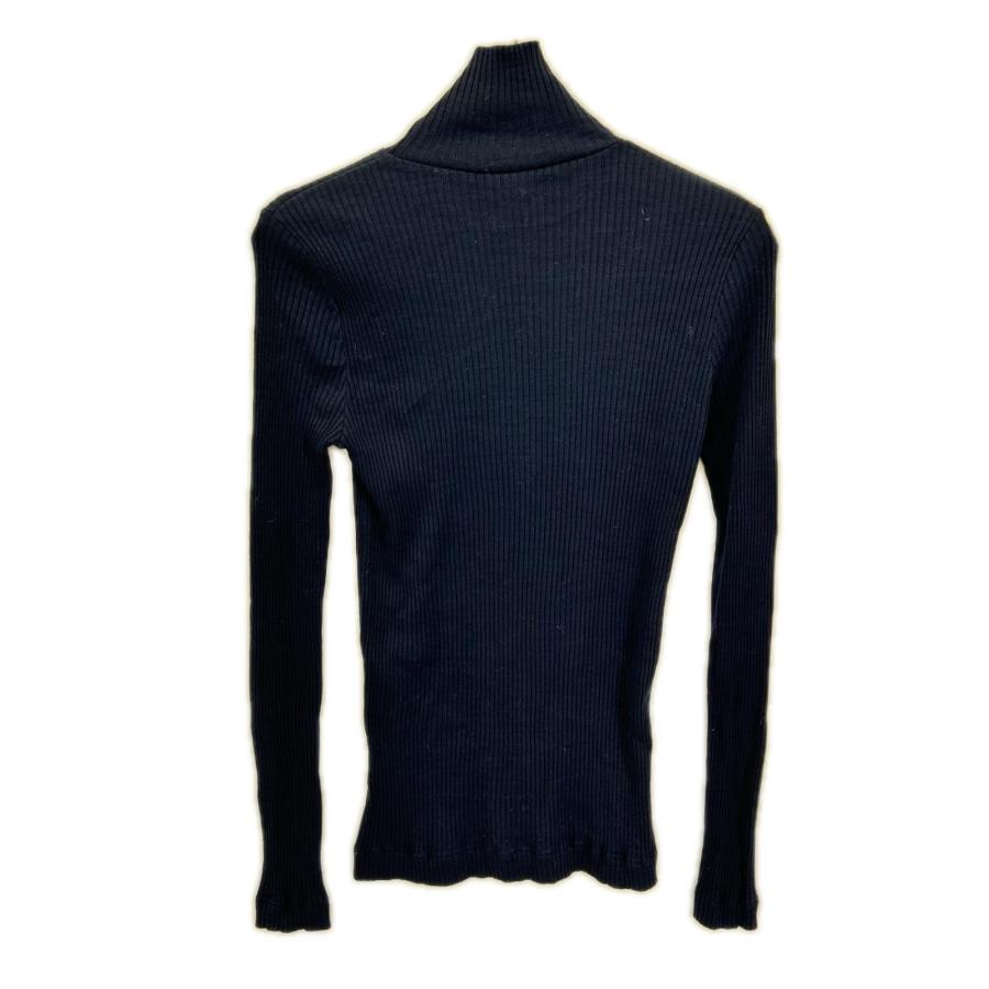 美品　DRIES VAN NOTEN デザインカットソー サイズM ネイビー DRIES VAN NOTEN（ドリス ヴァン ノッテン） ネイビー ハイネック