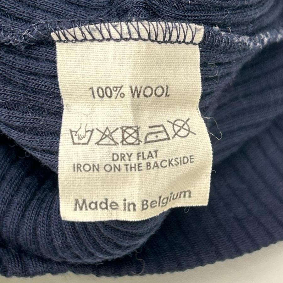美品　DRIES VAN NOTEN デザインカットソー サイズM ネイビー DRIES VAN NOTEN（ドリス ヴァン ノッテン） ネイビー ハイネック