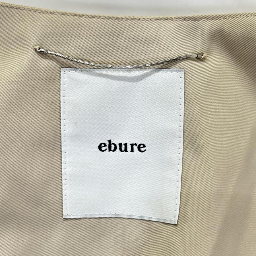 ebure エブール 2910200017N ノーカラージップアップコート ベージュ