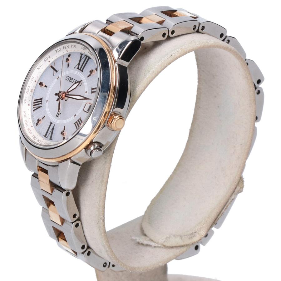 Seiko セイコー Ssqv024 Cal 1b25 Lukia ルキア 百貨店限定モデル ソーラー電波腕時計 シルバー ピンクゴールド レディース ブランドショップエコスタイル 通販 Yahoo ショッピング