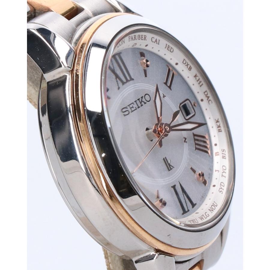 Seiko セイコー Ssqv024 Cal 1b25 Lukia ルキア 百貨店限定モデル ソーラー電波腕時計 シルバー ピンクゴールド レディース ブランドショップエコスタイル 通販 Yahoo ショッピング