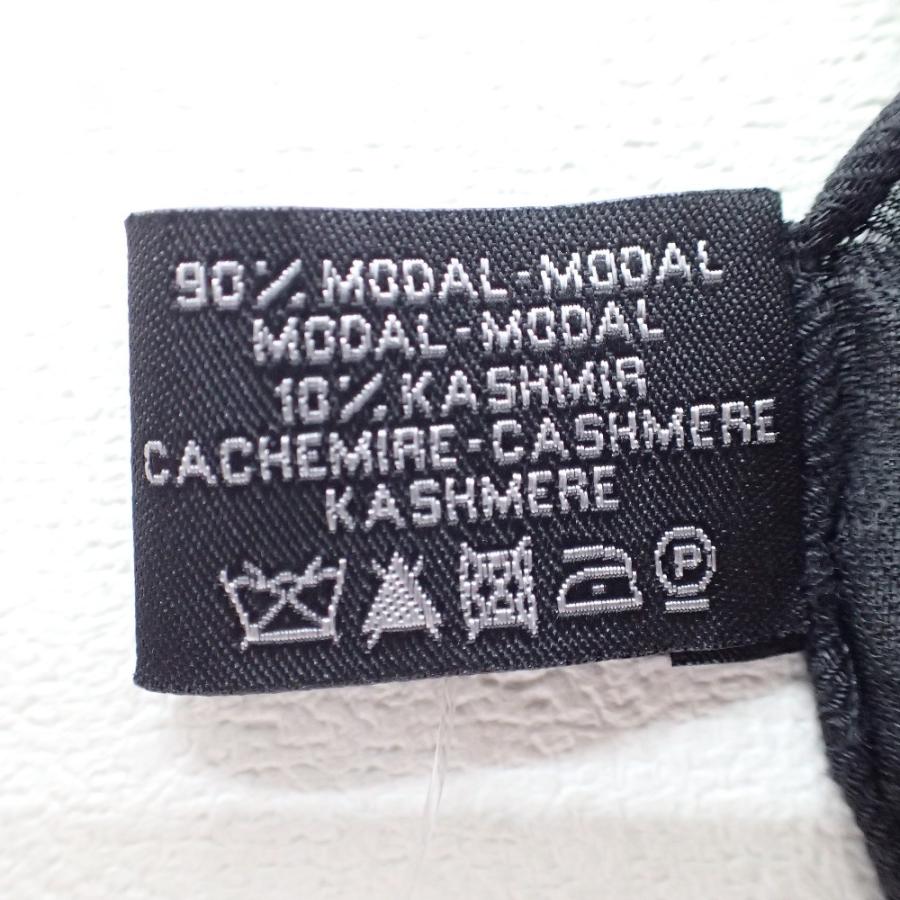 CHANEL（シャネル） ブラック×ブラウン カシミヤ混ストール スカーフ