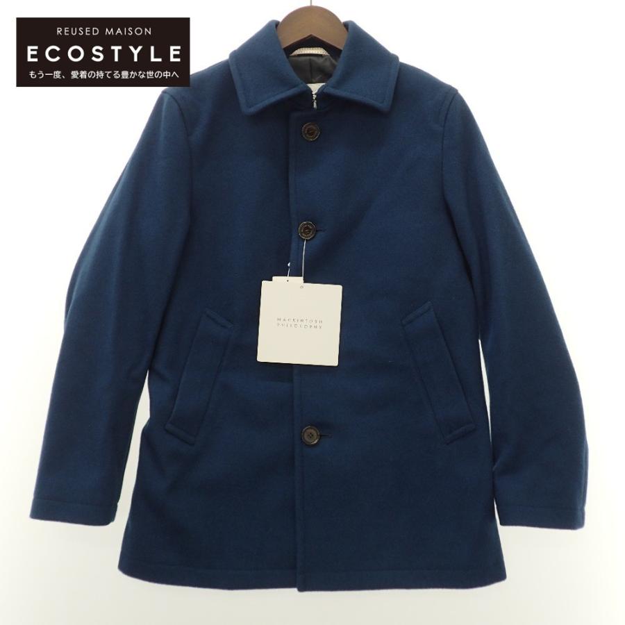 新品 国内正規 Mackintosh Philosophy マッキントッシュフィロソフィー H1c66 225 26 ウール ハーフコート 36 ブルー系 メンズ ブランドショップエコスタイル 通販 Yahoo ショッピング