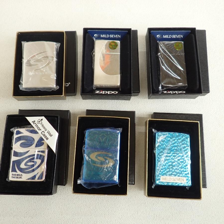 ZIPPO ジッポ x MILD SEVEN マイルドセブン オイルライター 計6 ZIPPO ジッポ x MILD SEVEN マイルドセブン オイルライター 計6