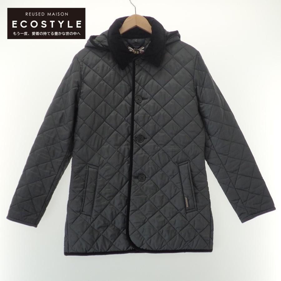 美品 LAVENHAM ラベンハム メンズ 36 フード付 キルティング LVH-18-BP