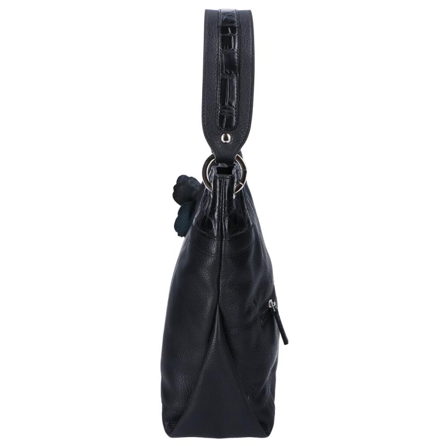 新品同様】ボーグランクロコダイル2WAYショルダーバッグハンド黒