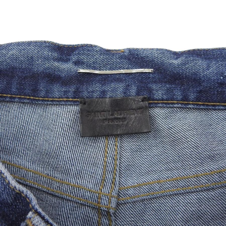 SAINT LAURENT PARIS サンローランパリ ペイント加工 スリムジーンズ