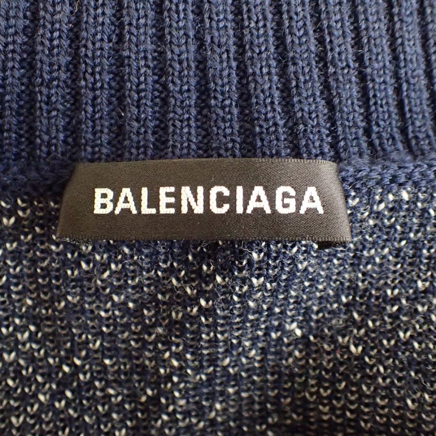 BALENCIAGA 美品/国内正規 バレンシアガ 542703 WFPロゴ ウール 
