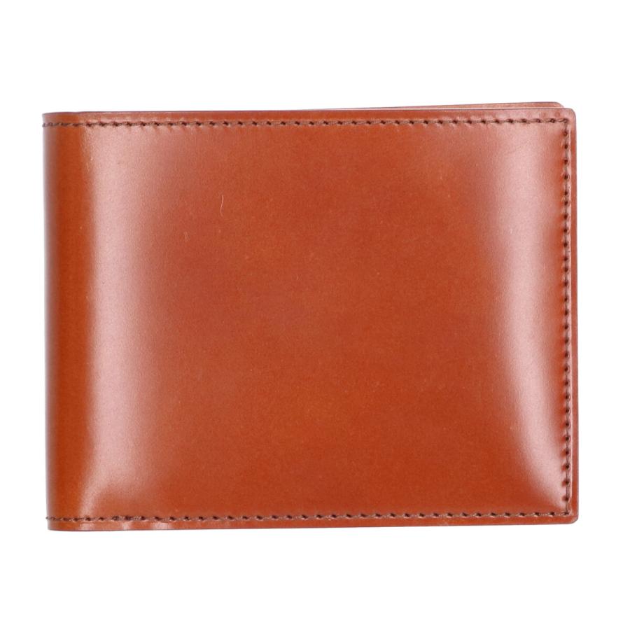 新品同様 GANZO ガンゾ コードバン 二つ折り財布（小銭入れなし