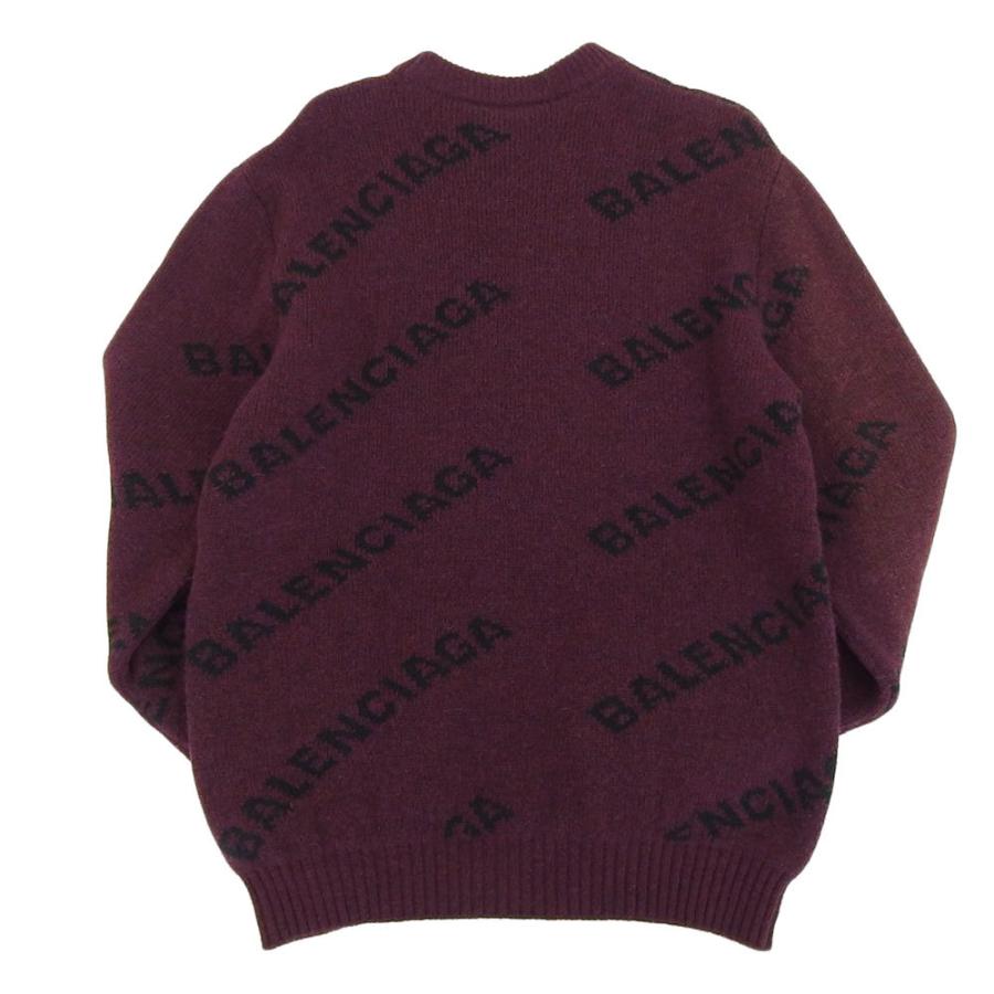 BALENCIAGA 美品 バレンシアガ ロゴ クルーネックニット トップス 