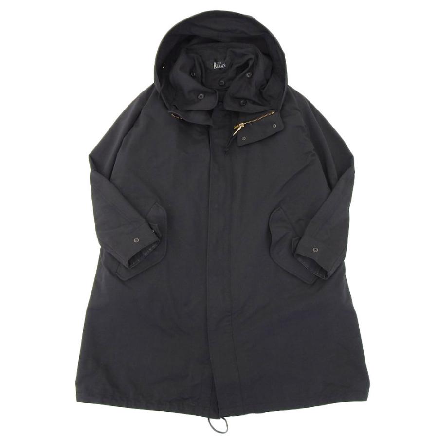 THE RERACS リラクス ショートボアフーディーコート メンズ ブラック 