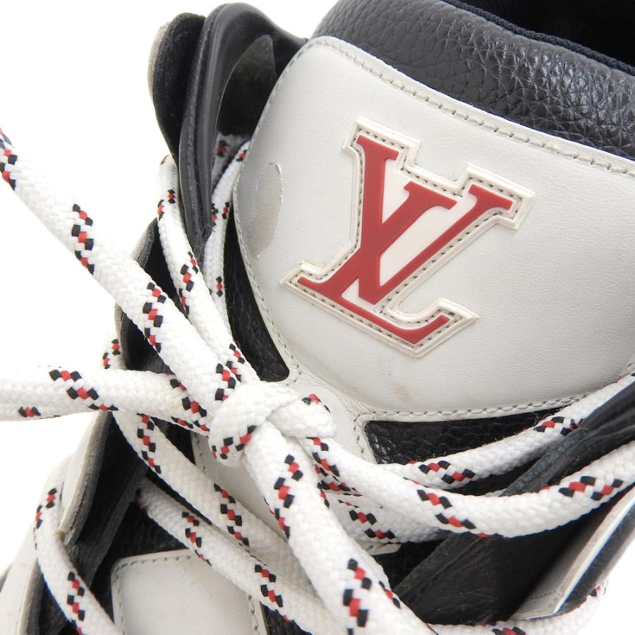 LOUIS VUITTON ルイ ヴィトン ジグザグ・ライン レザー スニーカー