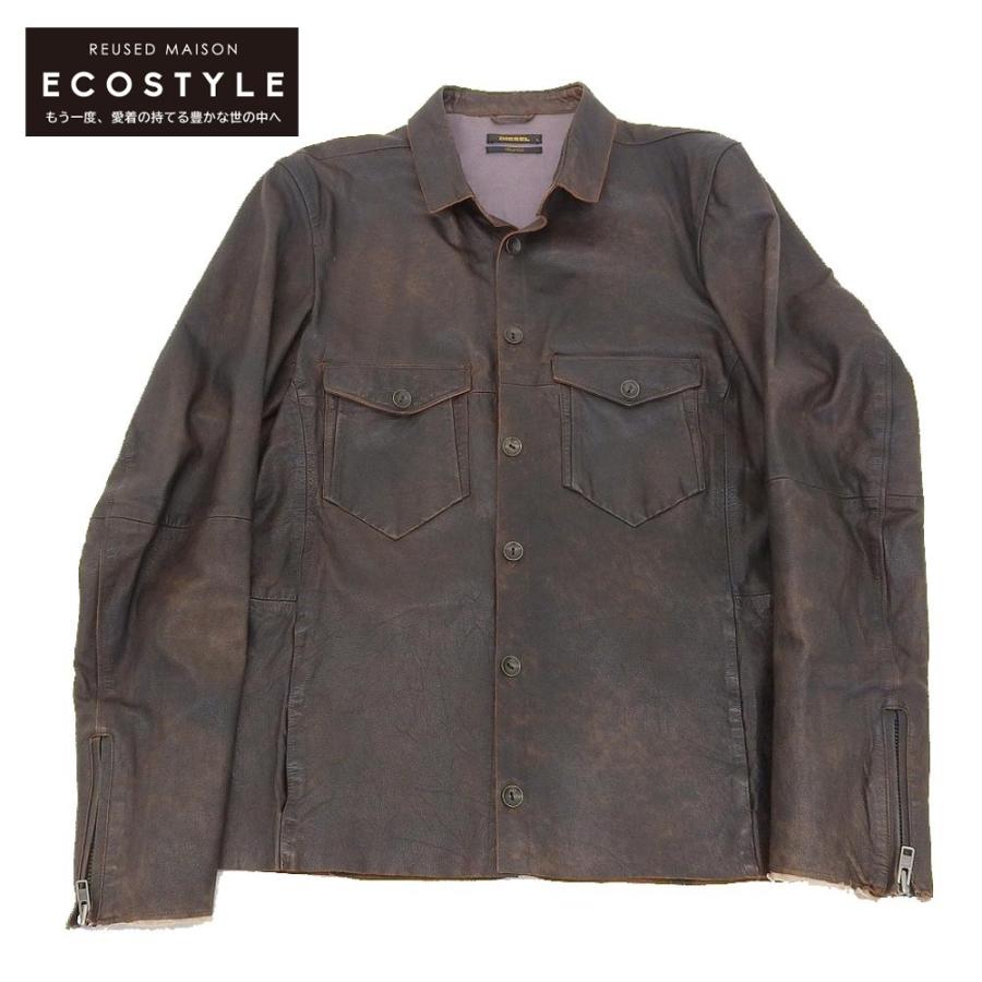 DIESEL BLACK GOLD ディーゼル レザー シャツ 上質 ジャケット