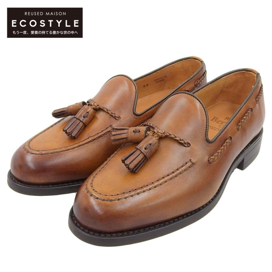 Berwick バーウィック レザー タッセルローファー メンズ ブラウン 5 1