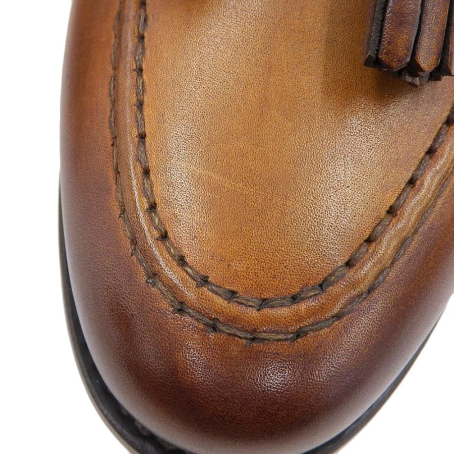 Berwick バーウィック レザー タッセルローファー メンズ ブラウン 5 1