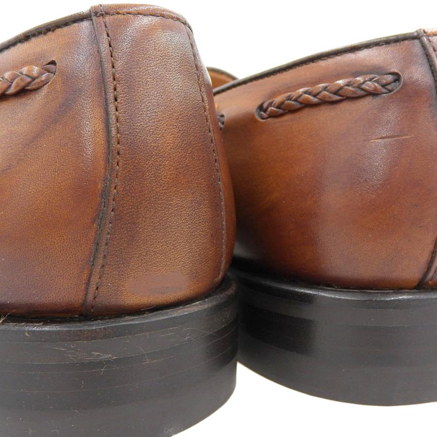 Berwick バーウィック レザー タッセルローファー メンズ ブラウン 5 1