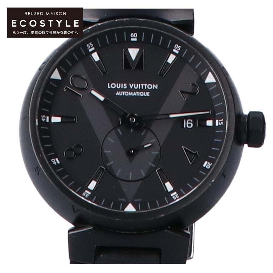 LOUIS VUITTON ルイ・ヴィトン Q1D22 タンブール オールブラック 自動  