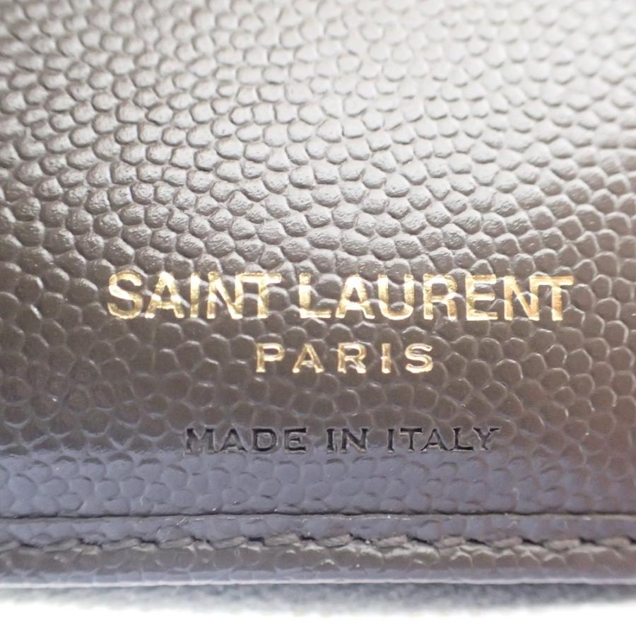 SAINT LAURENT PARIS サンローランパリ GUE403723 Vステッチ コンパクトウォレット 二つ折り財布(小銭入れあり) グレー SAINT LAURENT PARIS サンローランパリ GUE403723 Vステッチ コンパクトウォレット 二つ折り財布(小銭入れあり) グレー