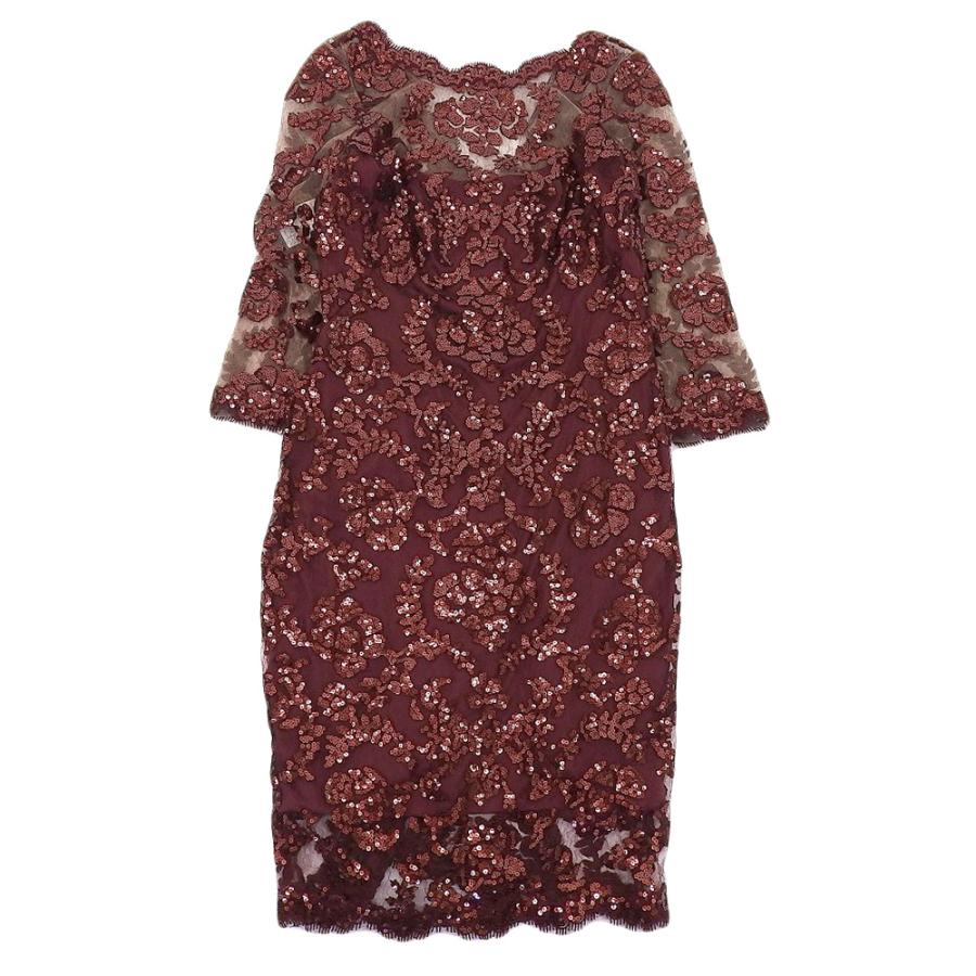 さ*こ様 TADASHI SHOJI タダシショージ　スパンコールワンピース　2 タダシショージ tadashi shoji ワンピースsize2 - メルカリ