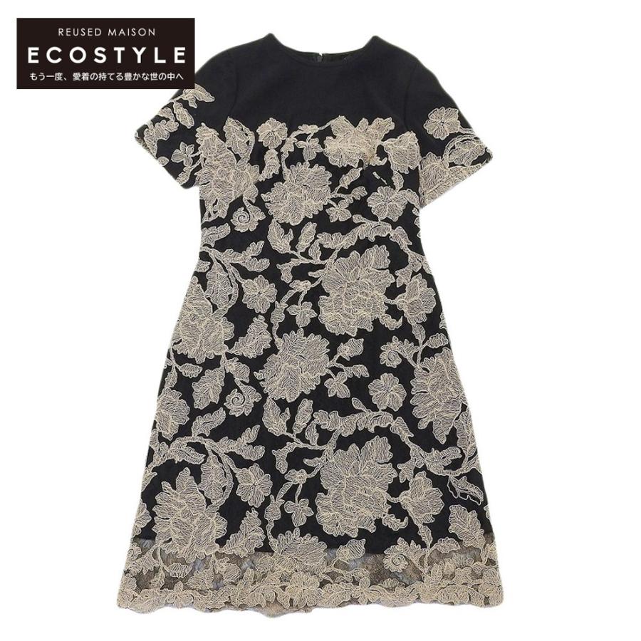 未使用 TADASHI SHOJI タダシショージ ベージュ×ブラック レース  