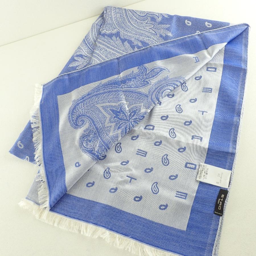 ETRO 美品 エトロ 171-11521-5717 ペイズリー柄 シルク混ウール
