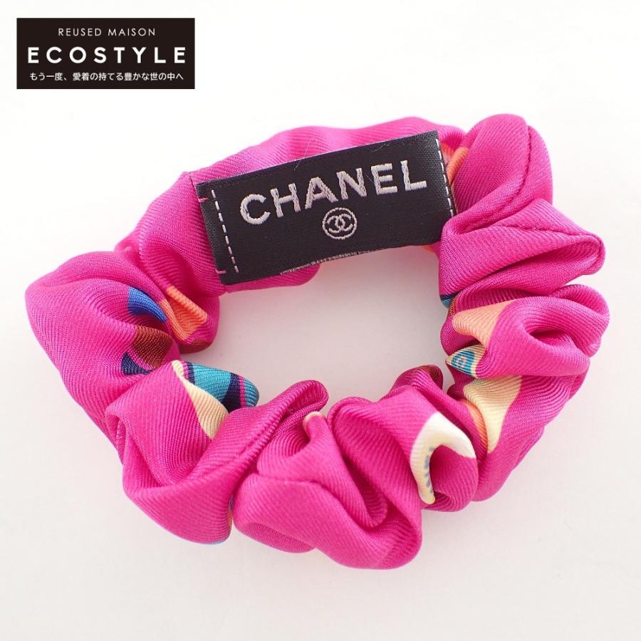 CHANEL（シャネル） 美品 シルク100% シュシュ ヘアアクセサリー