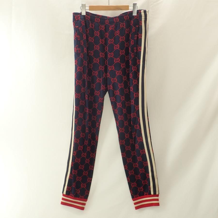 美品 国内正規 Gucci グッチ 4969 X9l13 Ggロゴ ジャガードテクニカル ジャージーパンツ ボトムス Xl ネイビー メンズ ブランドリユースショップエコスタイル 通販 Yahoo ショッピング