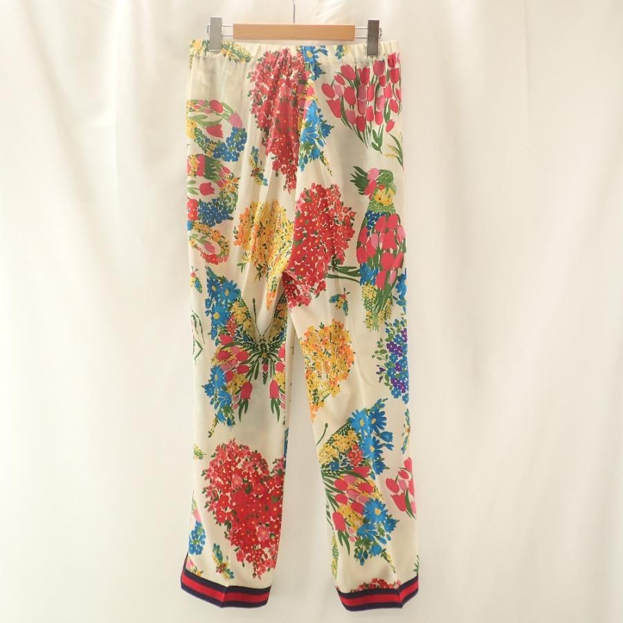 美品/国内正規 GUCCI グッチ 454012 サイドライン フラワープリント