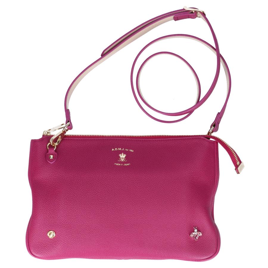 美品 ADMJ 19SC120512 MOZART THE BEE CLUTHCHWALLET 子牛革 