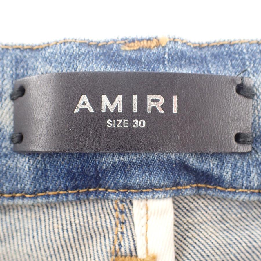 美品/ AMIRI アミリ ダメージ加工 レインボーパッチ スキニー 美品/ AMIRI アミリ ダメージ加工 レインボーパッチ スキニー