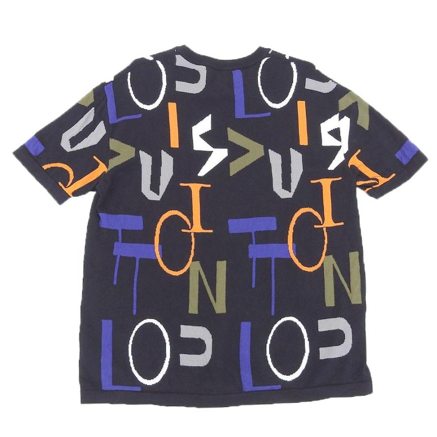 LOUIS VUITTON 半袖ニット 美品 LOUIS VUITTON ルイ・ヴィトン エレクトリック インターシャ 半袖