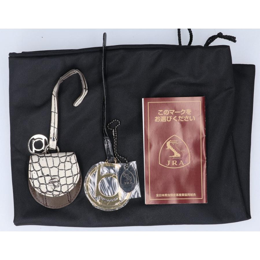 BEAUGRAND ボーグラン メジクロコダイル ハンドバッグ ホワイト