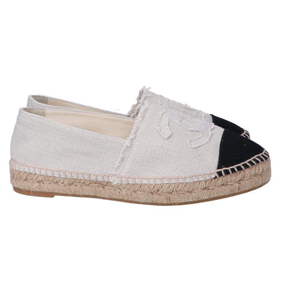 CHANEL（シャネル） 美品/ G29762 ココマーク エスパドリーユ フラット